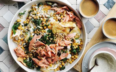 Silverbeet Fatteh with Sumac Yoghurt and Chickpeas